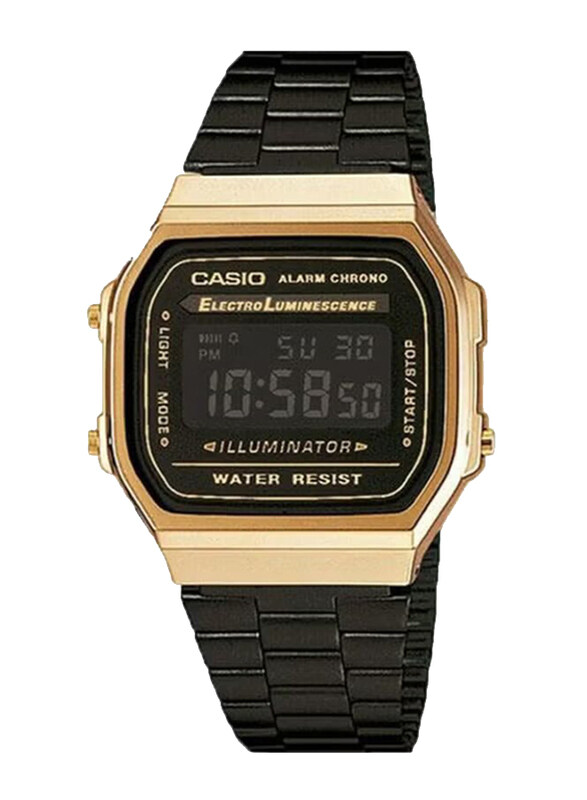 Casio Vintage Digital Watch for Men with Stainless Steel Band, A168WEGB-1BEF, Black-Gold
Casio Vintage Digital Watch for Men with Stainless Steel Band, A168WEGB-1BEF, Black-Gold