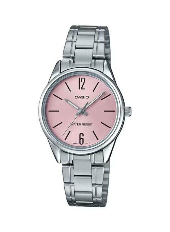 Casio Analog Wrist Watch for Women with Stainless Steel Band, Water Resistant, LTP-V005D-4BUDF, Silver-Pink
Casio Analog Wrist Watch for Women with Stainless Steel Band, Water Resistant, LTP-V005D-4BUDF, Silver-Pink
