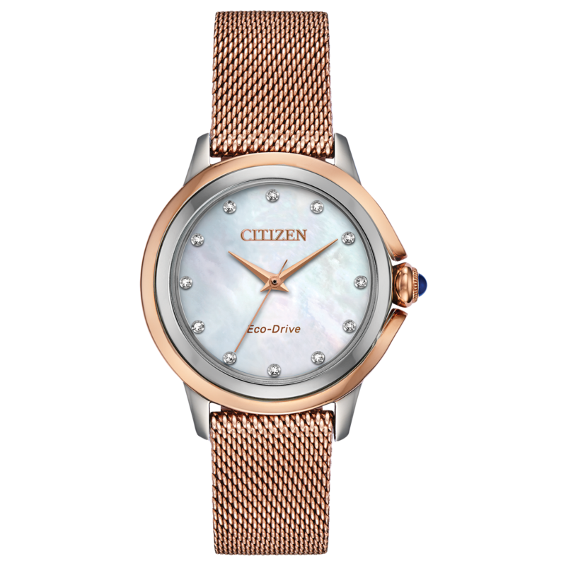 Citizen Analog Watch for Women with Stainless Steel Band, Water Resistant, EM07G6-75D, Rose Gold-Multicolour
Citizen Analog Watch for Women with Stainless Steel Band, Water Resistant, EM07G6-75D, Rose Gold-Multicolour