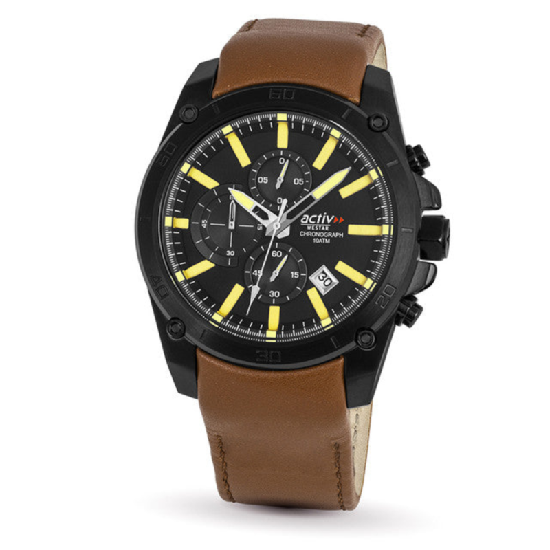 Westar Analog Watch for Men with Leather Band, Water Resistant and Chronograph, 90235BBN823, Brown-Multicolour
Westar Analog Watch for Men with Leather Band, Water Resistant and Chronograph, 90235BBN823, Brown-Multicolour