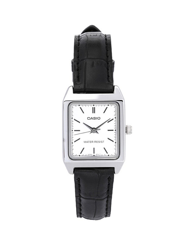 Casio Analog Watch for Women with Leather Band, Water Resistant, LTP-V007L-7E1, Black-White
Casio Analog Watch for Women with Leather Band, Water Resistant, LTP-V007L-7E1, Black-White