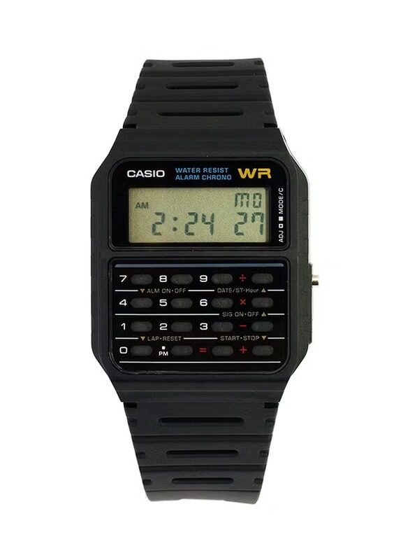 Casio Data Bank Digital Watch for Men with Rubber Band, Water Resistant, CA53W-1Z, Black-Grey
Casio Data Bank Digital Watch for Men with Rubber Band, Water Resistant, CA53W-1Z, Black-Grey
