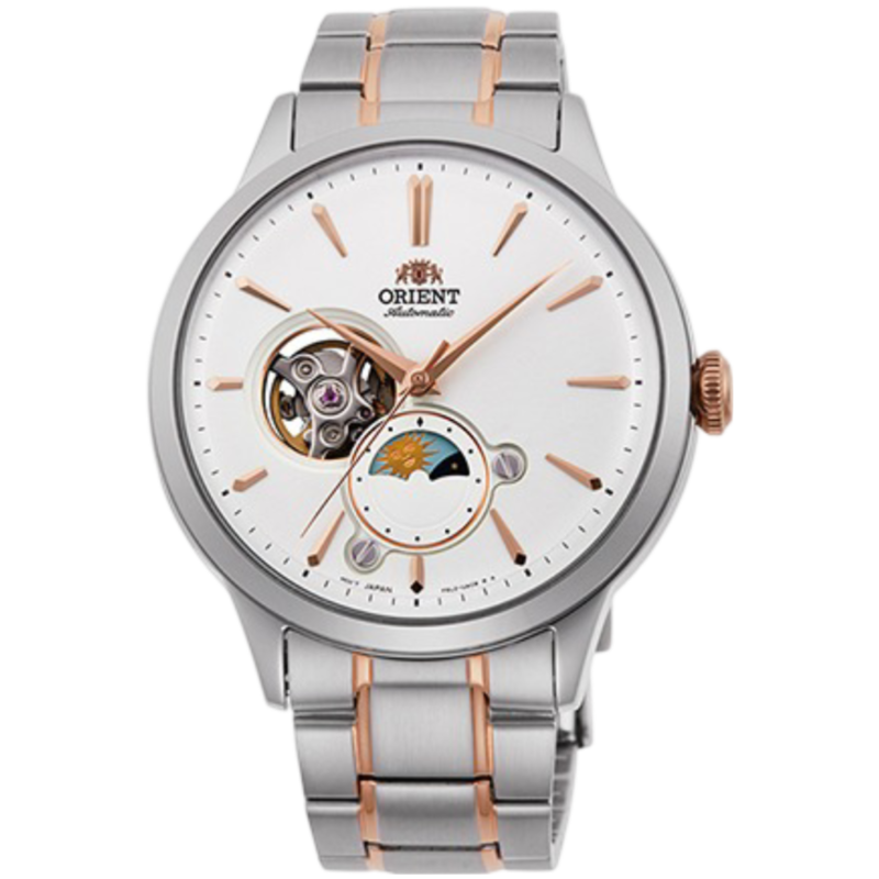 Orient Analog Watch for Men with Stainless Steel Band, Water Resistant, OW-RAAS0101, Silver/gold-White
Orient Analog Watch for Men with Stainless Steel Band, Water Resistant, OW-RAAS0101, Silver/gold-White