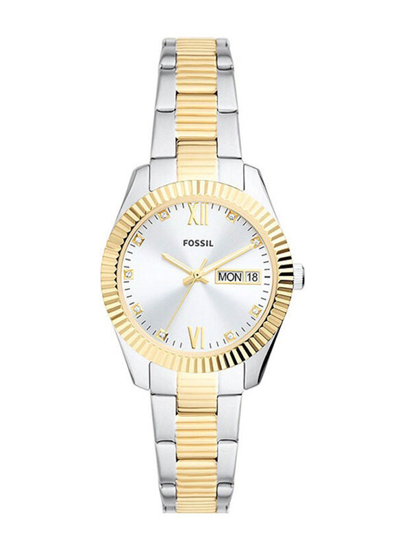 Fossil Analog Watch for Women with Stainless Steel Band, Water Resistant, ES5198, Silver/Gold-Silver
Fossil Analog Watch for Women with Stainless Steel Band, Water Resistant, ES5198, Silver/Gold-Silver