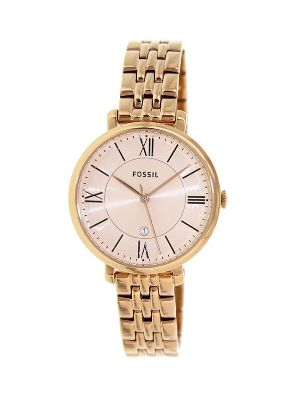 Fossil Analog Wrist Watch for Women with Stainless Steel Band, Water Resistant, ES3435, Gold-Pink
Fossil Analog Wrist Watch for Women with Stainless Steel Band, Water Resistant, ES3435, Gold-Pink