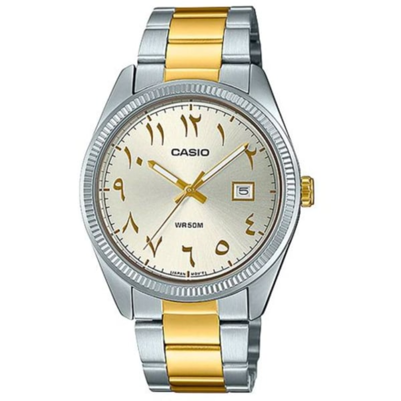 Casio Enticer Men Analog Watch for Men with Stainless Steel Band, Water Resistant, MTP-1302SG-7B3VDF, Silver/gold-Silver
Casio Enticer Men Analog Watch for Men with Stainless Steel Band, Water Resistant, MTP-1302SG-7B3VDF, Silver/gold-Silver