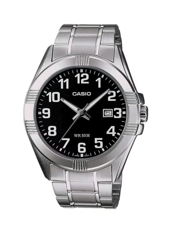 Casio Enticer Dress Analog Watch for Men with Stainless Steel Band, Water Resistant, Mtp-1308D-1A2V, Silver-Black
Casio Enticer Dress Analog Watch for Men with Stainless Steel Band, Water Resistant, Mtp-1308D-1A2V, Silver-Black