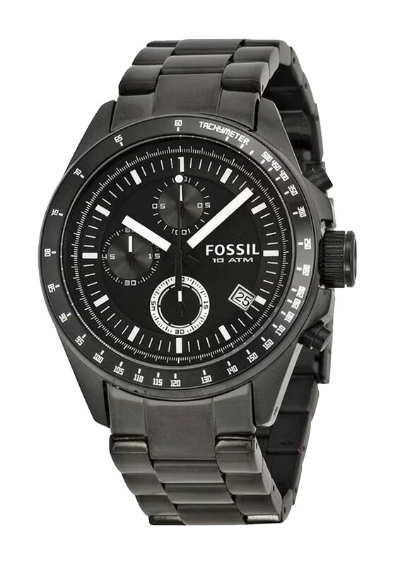 Fossil Decker Analog Watch for Men with Stainless Steel Band, Water Resistant, CH2601, Black
Fossil Decker Analog Watch for Men with Stainless Steel Band, Water Resistant, CH2601, Black