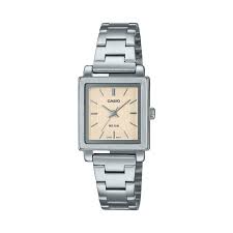 Casio Analog Watch for Women with Stainless Steel Band, Water Resistant, LTP-E176D-4AVDF, Silver-Cream
Casio Analog Watch for Women with Stainless Steel Band, Water Resistant, LTP-E176D-4AVDF, Silver-Cream