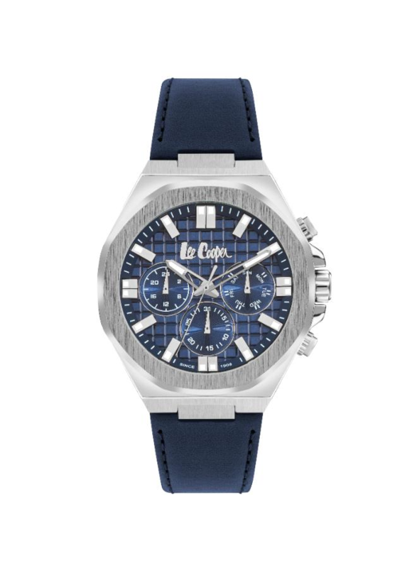 Lee Cooper Analog Watch for Men with Leather Band, Water Resistant, LC07983.399 , Blue-Blue
Lee Cooper Analog Watch for Men with Leather Band, Water Resistant, LC07983.399 , Blue-Blue