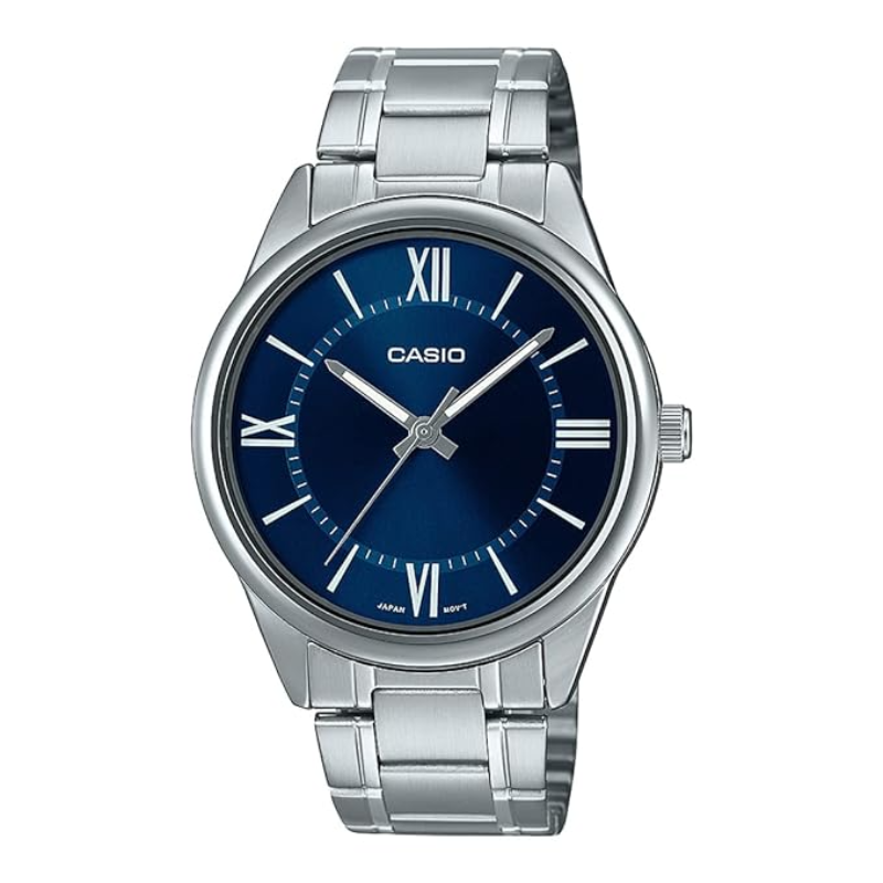 Casio Enticer Series Analog Watch for Men with Stainless Steel Band, Water Resistant, MTP-V005D-2B5UDF, Silver-Blue
Casio Enticer Series Analog Watch for Men with Stainless Steel Band, Water Resistant, MTP-V005D-2B5UDF, Silver-Blue