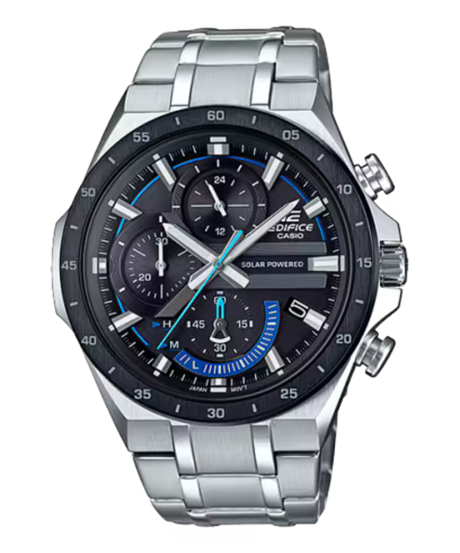 Casio Edifice Analog Watch for Men with Stainless Steel Band, Water Resistant and Chronograph, EQS-920DB-1BV, Silver-Black
Casio Edifice Analog Watch for Men with Stainless Steel Band, Water Resistant and Chronograph, EQS-920DB-1BV, Silver-Black