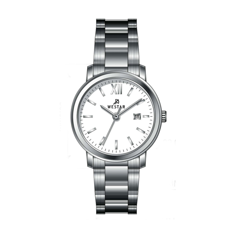 Westar Analog Watch for Women with Stainless Steel Band, Water Resistant, 40245STN101, Silver-White
Westar Analog Watch for Women with Stainless Steel Band, Water Resistant, 40245STN101, Silver-White