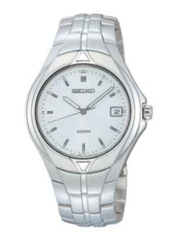 Seiko Analog Watch for Men with Stainless Steel Band, Water Resistant, SGEA55P1, Silver
Seiko Analog Watch for Men with Stainless Steel Band, Water Resistant, SGEA55P1, Silver