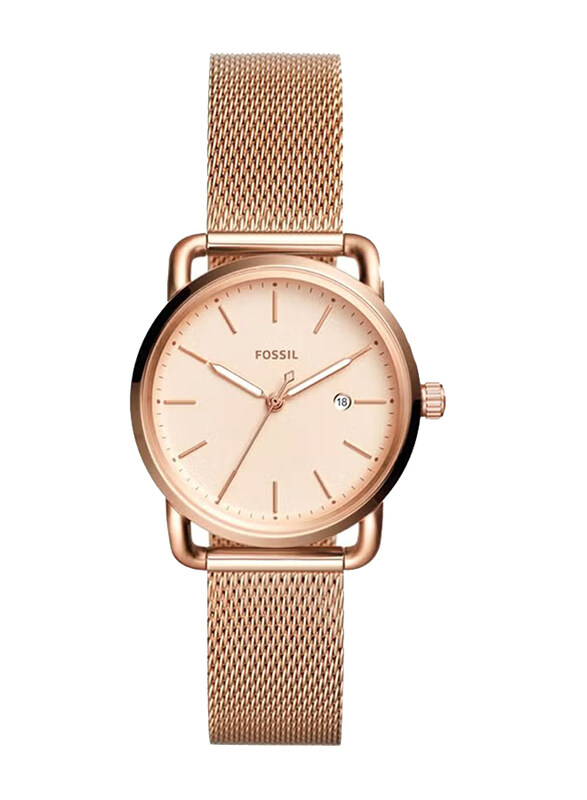 Fossil Analog Watch for Women with Stainless Steel Band, Water Resistant, ES4333, Rose Gold
Fossil Analog Watch for Women with Stainless Steel Band, Water Resistant, ES4333, Rose Gold