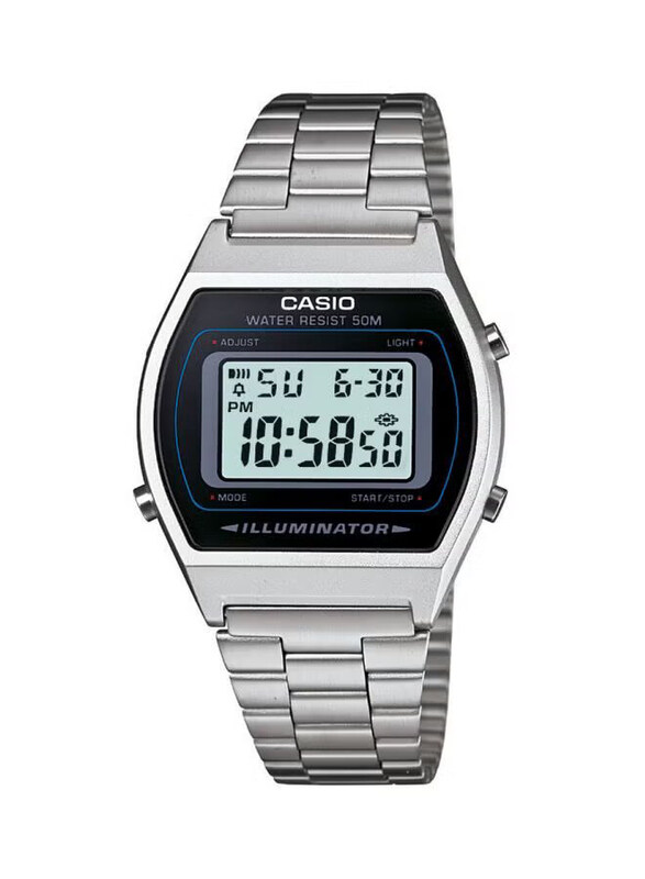 Casio Digital Watch for Women with Stainless Steel Band, Water Resistance, B640WD-1AVDF, Silver-Green
Casio Digital Watch for Women with Stainless Steel Band, Water Resistance, B640WD-1AVDF, Silver-Green