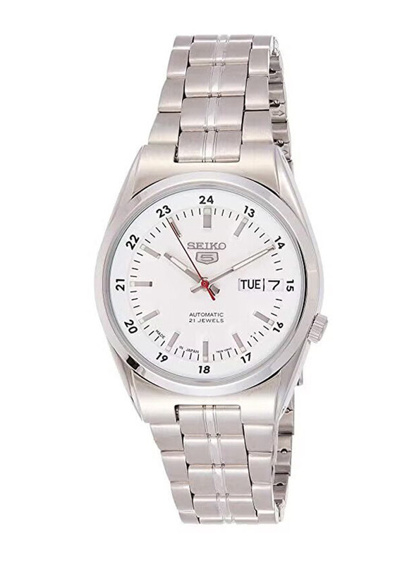 Seiko Series 5 Analog Wrist Watch for Men with Stainless Steel Band, Water Resistant, SNK559J1, Silver-White
Seiko Series 5 Analog Wrist Watch for Men with Stainless Steel Band, Water Resistant, SNK559J1, Silver-White