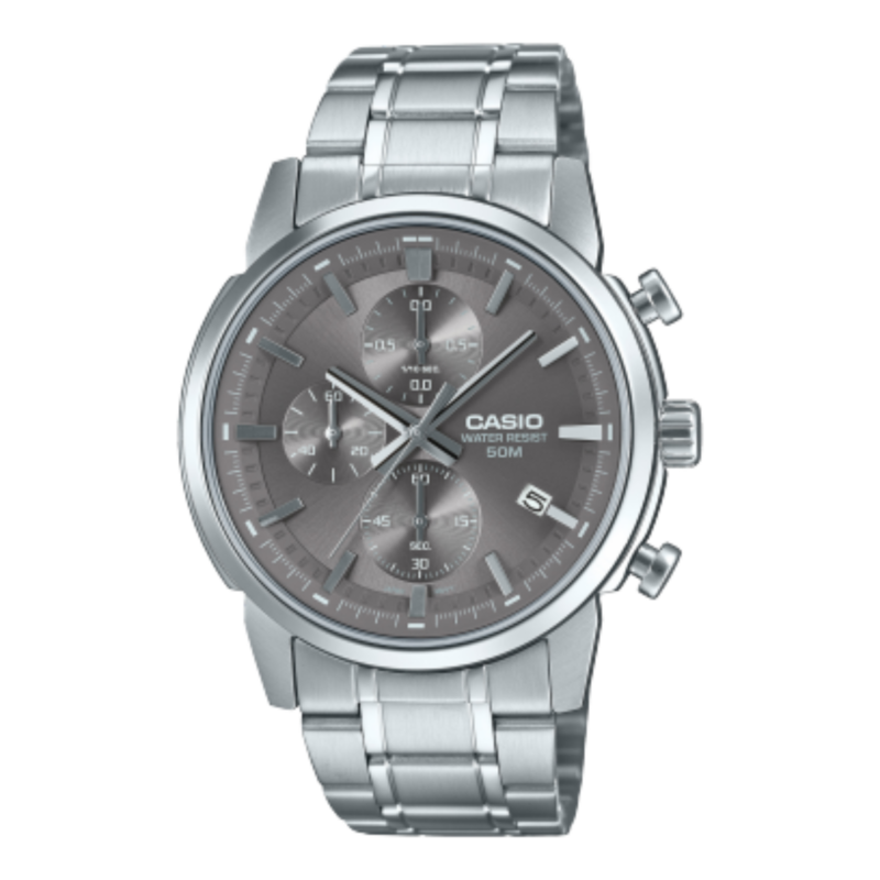 Casio Analog Watch for Men with Stainless Steel Band, Water Resistant, MTP-E510D-8AVDF, Silver-Grey
Casio Analog Watch for Men with Stainless Steel Band, Water Resistant, MTP-E510D-8AVDF, Silver-Grey