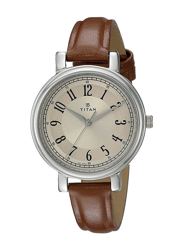 Titan Analog Wrist Watch for Women with Leather Band, Water Resistant, 2554SL01, Brown-Off White
Titan Analog Wrist Watch for Women with Leather Band, Water Resistant, 2554SL01, Brown-Off White