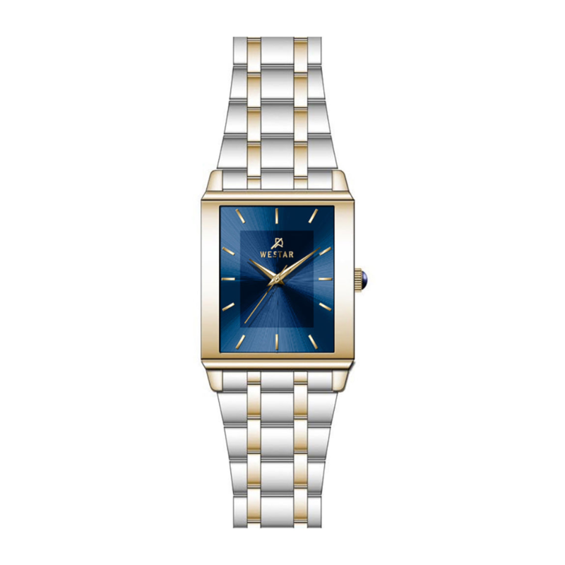 Westar Analog Watch for Women with Stainless Steel Band, Water Resistant, EX6593CBN104, Silver/gold-Blue
Westar Analog Watch for Women with Stainless Steel Band, Water Resistant, EX6593CBN104, Silver/gold-Blue