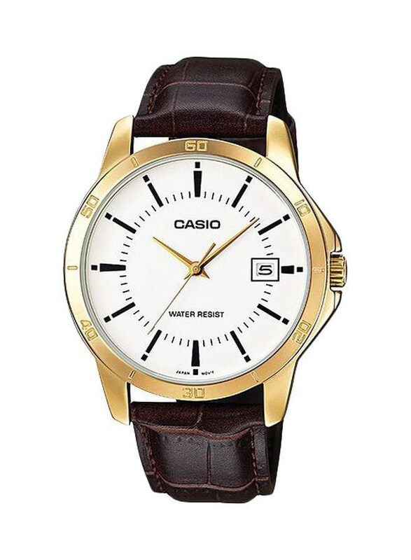 Casio Dress Analog Watch for Women with Leather Band, Water Resistant, LTP-V004GL-9A, Gold-Brown
Casio Dress Analog Watch for Women with Leather Band, Water Resistant, LTP-V004GL-9A, Gold-Brown