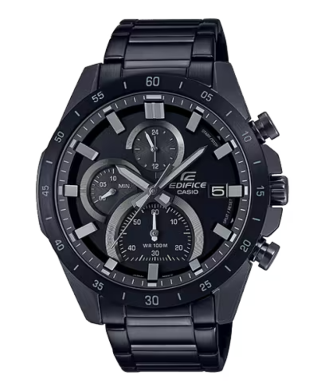 Casio Edifice Analog Watch for Men with Stainless Steel Band, Water Resistant and Chronograph, EFR-571MDC-1AV, Black-Black
Casio Edifice Analog Watch for Men with Stainless Steel Band, Water Resistant and Chronograph, EFR-571MDC-1AV, Black-Black