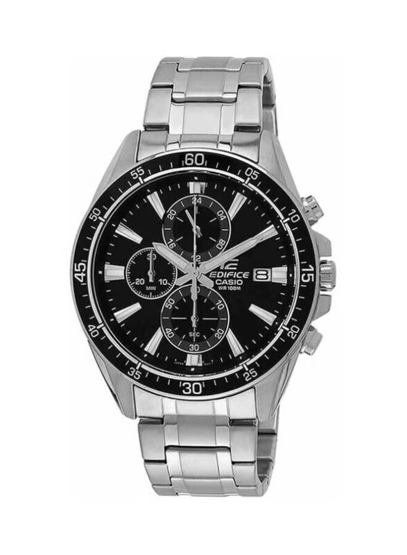 Casio Edifice Analog Watch for Men with Stainless Steel Band, Water Resistant and Chronograph, EFR-546D-1AVUDF, Silver-Black
Casio Edifice Analog Watch for Men with Stainless Steel Band, Water Resistant and Chronograph, EFR-546D-1AVUDF, Silver-Black