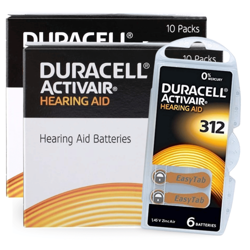 Duracell 120-Pieces (312 Size) Activair (PR41) Zinc-Air 1.45V 0% Mercury Hearing Aid Batteries
Duracell 120-Pieces (312 Size) Activair (PR41) Zinc-Air 1.45V 0% Mercury Hearing Aid Batteries