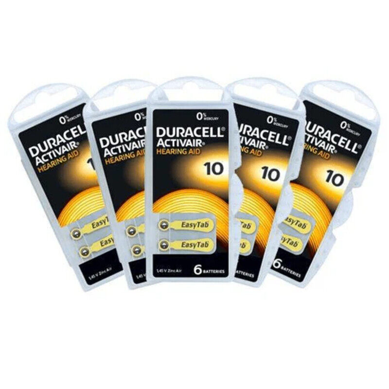 Duracell 30-Pieces (10 Size) Activair (PR70) Zinc-Air 1.45V 0% Mercury Hearing Aid Batteries
Duracell 30-Pieces (10 Size) Activair (PR70) Zinc-Air 1.45V 0% Mercury Hearing Aid Batteries