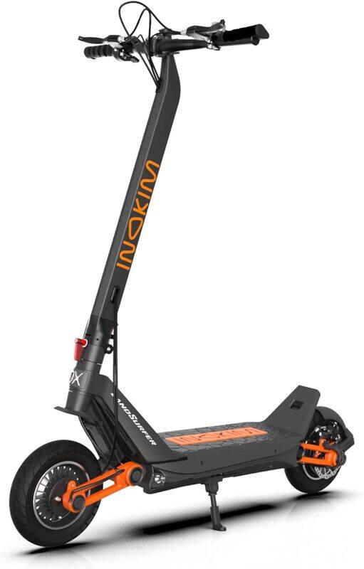 INOKIM OX Super Electric Scooter - Powerful 1000W Brushless Hub Motor, 60-Mile Range, Adjustable Suspension, 27.9 MPH Top Speed, 10" Pneumatic Tires,
INOKIM OX Super Electric Scooter - Powerful 1000W Brushless Hub Motor, 60-Mile Range, Adjustable Suspension, 27.9 MPH Top Speed, 10" Pneumatic Tires,