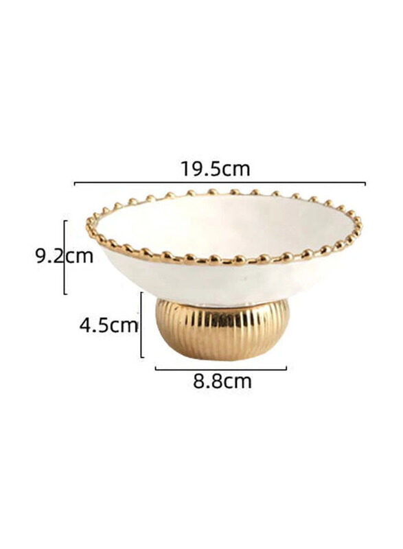 E.V.A. Home Decor 19.5cm Tawny Ceramic Round Small Snack Dryer Serve Plate, White
E.V.A. Home Decor 19.5cm Tawny Ceramic Round Small Snack Dryer Serve Plate, White
