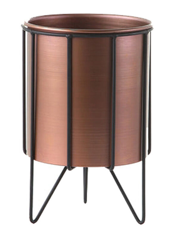 E.V.A. Home Decor Tudor Tan Planter, 20cm, Gold