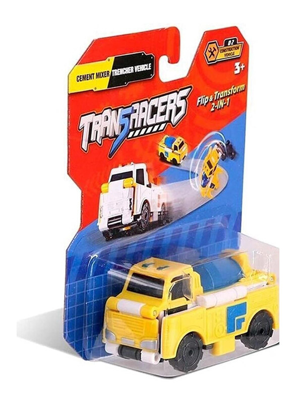 Transracers 2-In-1 Construction Vehicle Cement Mixer & Trencher Vehicle, Ages 2+
Transracers 2-In-1 Construction Vehicle Cement Mixer & Trencher Vehicle, Ages 2+