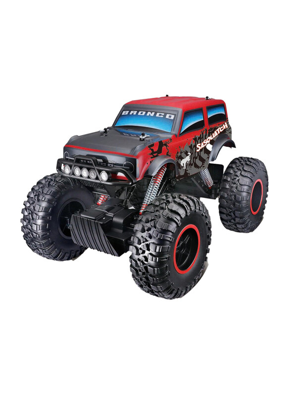 Maisto 1:10 2.4Ghz Scale Ford Bronco Sasquatch 4X4 Remote Control Truck, Ages 8+
Maisto 1:10 2.4Ghz Scale Ford Bronco Sasquatch 4X4 Remote Control Truck, Ages 8+