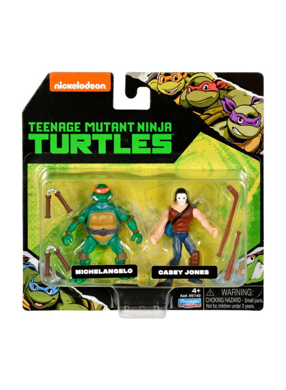 Teenage Mutant Ninja Turtles Michelangelo & Casey Jones Mini Figure, 2 Pieces, Ages 4+
Teenage Mutant Ninja Turtles Michelangelo & Casey Jones Mini Figure, 2 Pieces, Ages 4+