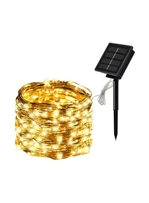 Generic Solar Panel String Light with Copper Wire 8 Modes Fairy Lights Waterproof, Yellow
Generic Solar Panel String Light with Copper Wire 8 Modes Fairy Lights Waterproof, Yellow