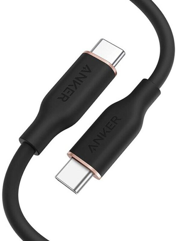 Anker 1.8 Meters PowerLine III Flow USB Type-C Cables, Fast Charge 100W Male USB-C to Male USB-C, USB 2.0 Type C Charging Cable, 643, Midnight Black
Anker 1.8 Meters PowerLine III Flow USB Type-C Cables, Fast Charge 100W Male USB-C to Male USB-C, USB 2.0 Type C Charging Cable, 643, Midnight Black