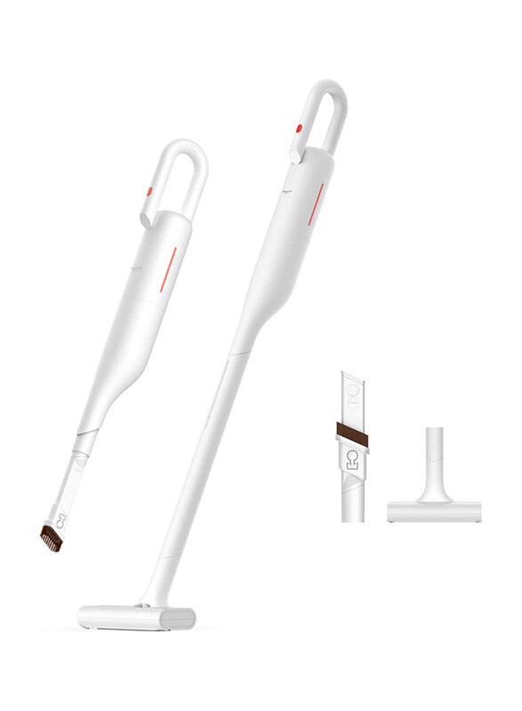 Deerma Cordless Upright Bagless Vacuum Cleaner with Rechargeable Lithium Ion Battery, White
Deerma Cordless Upright Bagless Vacuum Cleaner with Rechargeable Lithium Ion Battery, White