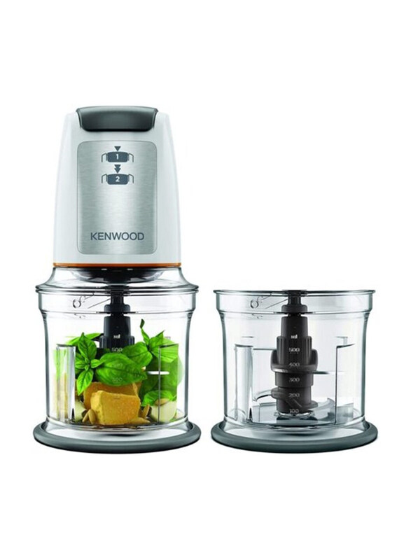 Kenwood Stainless Steel Quad Blade Electric Food Chopper with 2 x 500ml Bowl, 500W, CHP61.200WH, White
Kenwood Stainless Steel Quad Blade Electric Food Chopper with 2 x 500ml Bowl, 500W, CHP61.200WH, White