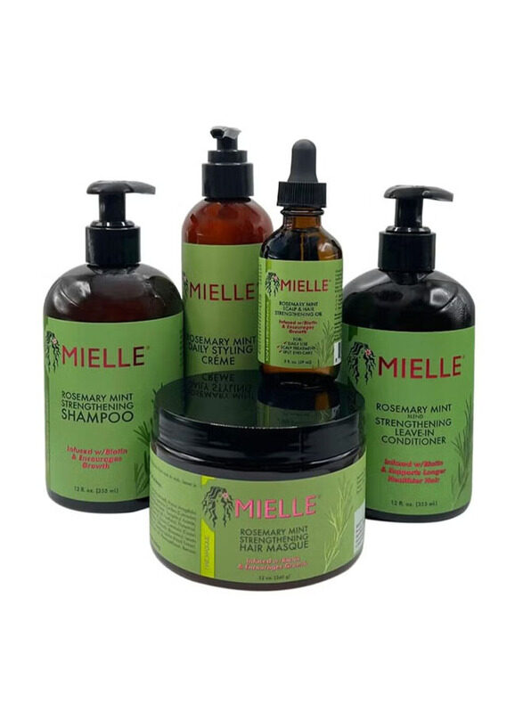 Mielle Organics Rosemary Mint Hair Products for Stronger and Healthier Hair Styling Bundle Set, 5 Pieces
Mielle Organics Rosemary Mint Hair Products for Stronger and Healthier Hair Styling Bundle Set, 5 Pieces