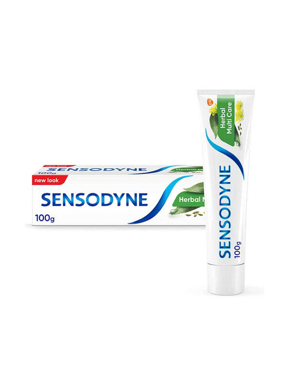 Sensodyne Sensitive Teeth with Extracts Of Eucalyptus & Fennel Herbal Multi Care Toothpaste, 100gm
Sensodyne Sensitive Teeth with Extracts Of Eucalyptus & Fennel Herbal Multi Care Toothpaste, 100gm