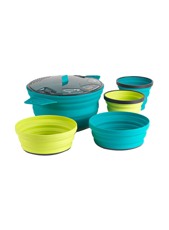 Sea To Summit 5-Piece No.31 X-Set, X-Pot 2.8L + 2 x X-Bowls + 2 x X-Mugs, Multicolour
Sea To Summit 5-Piece No.31 X-Set, X-Pot 2.8L + 2 x X-Bowls + 2 x X-Mugs, Multicolour