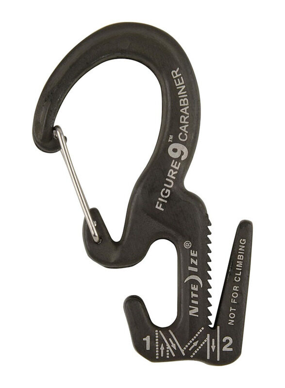 Nite Ize Figure 9 Carabiner Rope Tightener with Rope, Small, 2 Pieces, Black
Nite Ize Figure 9 Carabiner Rope Tightener with Rope, Small, 2 Pieces, Black