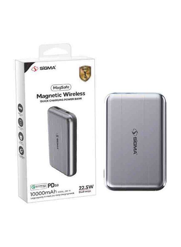 Sigma 10000mAh SW-16 Magsafe Wireless Fast Charging Power Bank with Type-C Input, Black
Sigma 10000mAh SW-16 Magsafe Wireless Fast Charging Power Bank with Type-C Input, Black