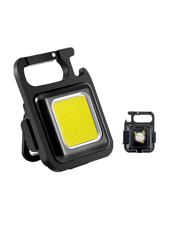 Generic Portable Pocket Light Bottle Opener and Magnet Base Waterproof LED Working 800 Lumens Bright Rechargeable Mini Keychain 4 Light Modes, Black
Generic Portable Pocket Light Bottle Opener and Magnet Base Waterproof LED Working 800 Lumens Bright Rechargeable Mini Keychain 4 Light Modes, Black