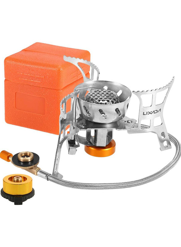 Generic Champion8 Portable Windproof Camping Gas Stove with Gas Conversion Head Adapter, One Size, Orange/Silver
Generic Champion8 Portable Windproof Camping Gas Stove with Gas Conversion Head Adapter, One Size, Orange/Silver