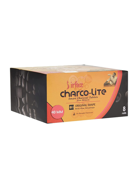 Irfaz Alsaqer Irfas Charco lite Smart Charcoal Bakhoor, 40mm, 80 Pieces, Black
Irfaz Alsaqer Irfas Charco lite Smart Charcoal Bakhoor, 40mm, 80 Pieces, Black