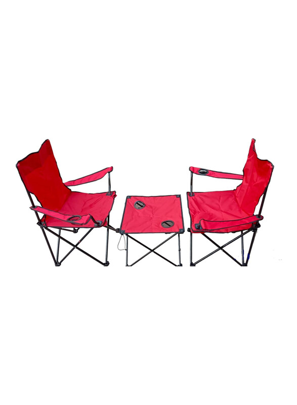 Go2Camps 3-Piece Alsaqer Couples Compo 2 Folding Camping Chair & Foldable Table Set for Picnic, Red
Go2Camps 3-Piece Alsaqer Couples Compo 2 Folding Camping Chair & Foldable Table Set for Picnic, Red
