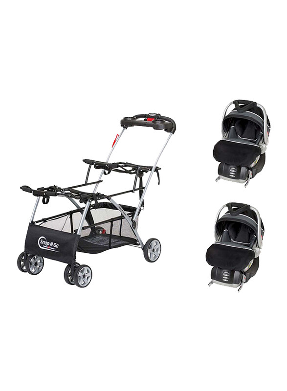 Baby Trend Snap N Go Double Car Seat Carrier + Infant Car Seat Set, Onyx, Black
Baby Trend Snap N Go Double Car Seat Carrier + Infant Car Seat Set, Onyx, Black