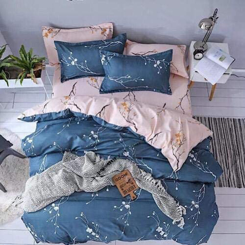 Deals For Less 6-Piece Floral Twig Design Bedding Set, 1 Duvet Cover + 1 Flat Bedsheet + 4 Pillow Covers, Blue, Queen/Double
Deals For Less 6-Piece Floral Twig Design Bedding Set, 1 Duvet Cover + 1 Flat Bedsheet + 4 Pillow Covers, Blue, Queen/Double